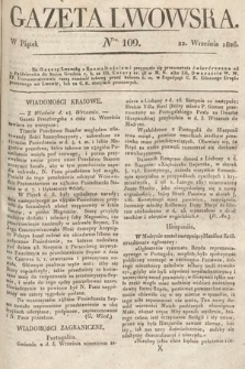 Gazeta Lwowska. 1826, nr 109
