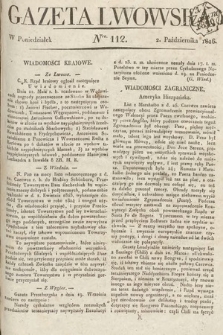 Gazeta Lwowska. 1826, nr 112