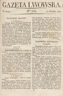 Gazeta Lwowska. 1826, nr 144