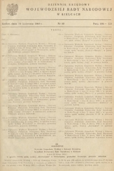 Dziennik Urzędowy Wojewódzkiej Rady Narodowej w Kielcach. 1969, nr 10