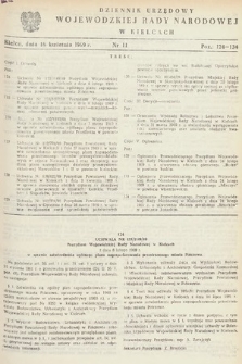 Dziennik Urzędowy Wojewódzkiej Rady Narodowej w Kielcach. 1969, nr 11