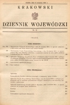 Krakowski Dziennik Wojewódzki. 1931, nr 19