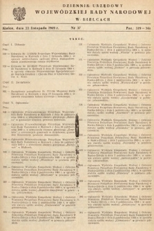 Dziennik Urzędowy Wojewódzkiej Rady Narodowej w Kielcach. 1969, nr 37