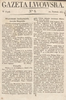 Gazeta Lwowska. 1827, nr 5