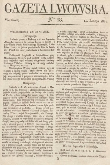 Gazeta Lwowska. 1827, nr 18