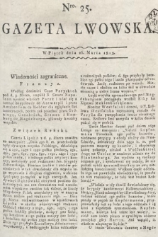 Gazeta Lwowska. 1813, nr 25
