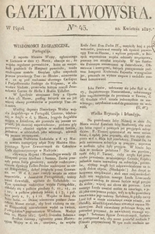 Gazeta Lwowska. 1827, nr 45