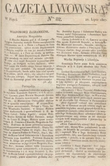 Gazeta Lwowska. 1827, nr 82