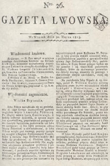 Gazeta Lwowska. 1813, nr 26