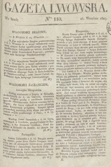 Gazeta Lwowska. 1827, nr 110