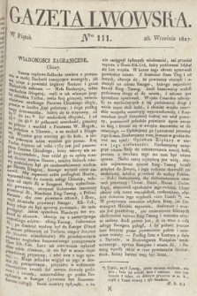 Gazeta Lwowska. 1827, nr 111