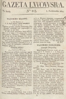Gazeta Lwowska. 1827, nr 113