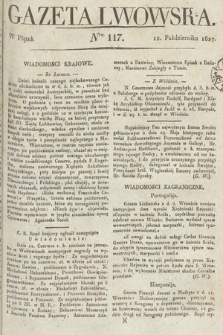 Gazeta Lwowska. 1827, nr 117