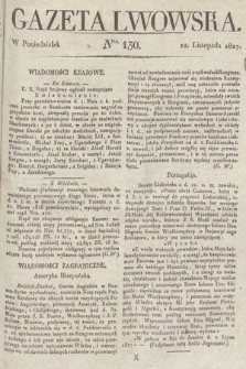 Gazeta Lwowska. 1827, nr 130