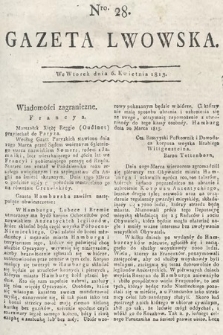 Gazeta Lwowska. 1813, nr 28