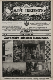 Nowości Illustrowane. 1919, nr 38