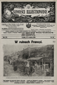 Nowości Illustrowane. 1919, nr 39