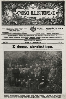 Nowości Illustrowane. 1919, nr 48