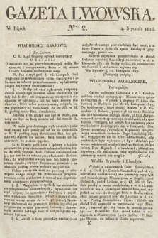 Gazeta Lwowska. 1828, nr 2