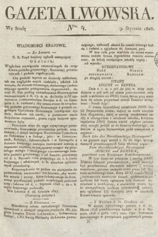 Gazeta Lwowska. 1828, nr 4