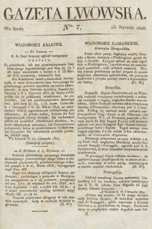 Gazeta Lwowska. 1828, nr 7
