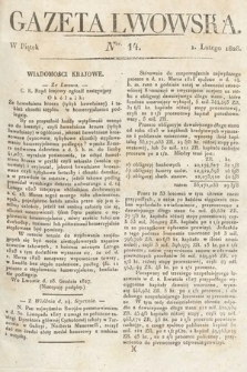 Gazeta Lwowska. 1828, nr 14