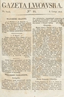 Gazeta Lwowska. 1828, nr 16