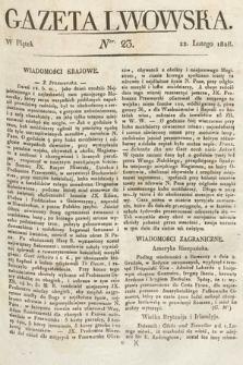 Gazeta Lwowska. 1828, nr 23