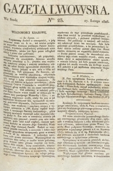 Gazeta Lwowska. 1828, nr 25