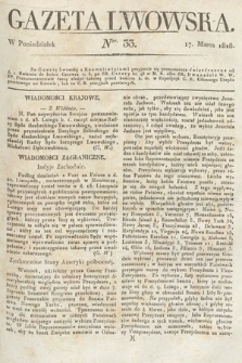 Gazeta Lwowska. 1828, nr 33