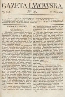 Gazeta Lwowska. 1828, nr 37