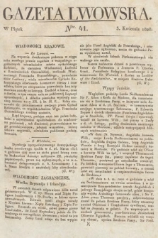 Gazeta Lwowska. 1828, nr 41