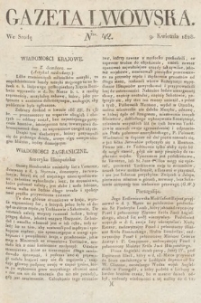 Gazeta Lwowska. 1828, nr 42
