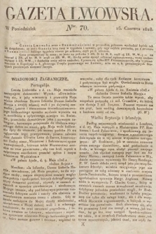 Gazeta Lwowska. 1828, nr 70