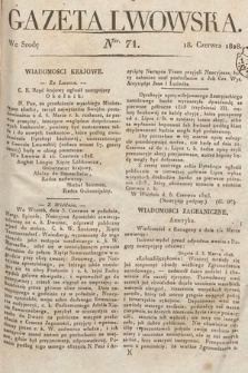 Gazeta Lwowska. 1828, nr 71