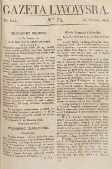 Gazeta Lwowska. 1828, nr 74