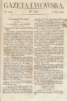 Gazeta Lwowska. 1828, nr 80
