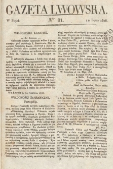 Gazeta Lwowska. 1828, nr 81