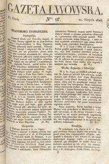 Gazeta Lwowska. 1828, nr 97