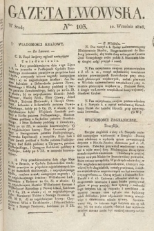 Gazeta Lwowska. 1828, nr 105