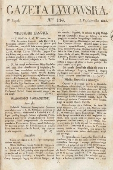 Gazeta Lwowska. 1828, nr 114