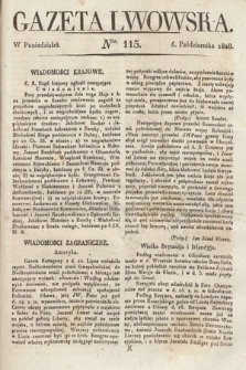Gazeta Lwowska. 1828, nr 115