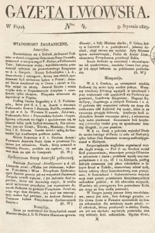 Gazeta Lwowska. 1829, nr 4