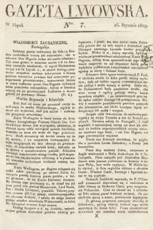 Gazeta Lwowska. 1829, nr 7