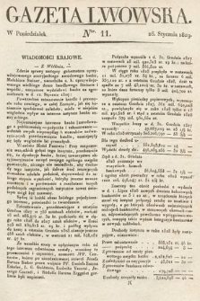 Gazeta Lwowska. 1829, nr 11