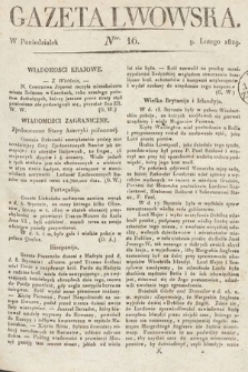 Gazeta Lwowska. 1829, nr 16