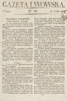 Gazeta Lwowska. 1829, nr 18