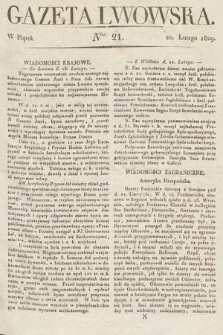 Gazeta Lwowska. 1829, nr 21