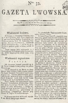 Gazeta Lwowska. 1813, nr 32