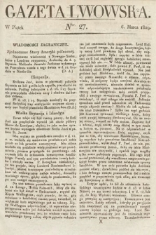 Gazeta Lwowska. 1829, nr 27